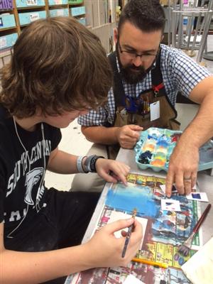 south central teacher named secondary art teacher of the year high school art teacher