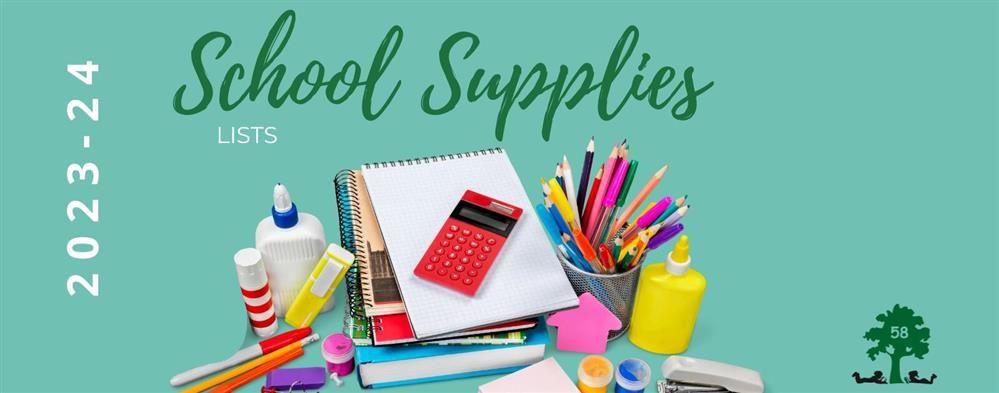  2023-2024 School Supply List