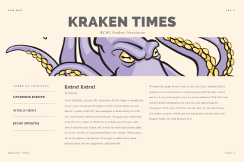  IECHS Student Newsletter