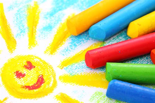 Sunshine drawn with side walk chalk Sunshine drawn with side walk chalk