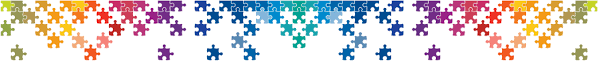 Puzzle pieces banner