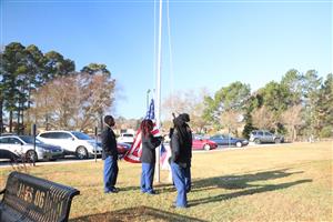 JROTC Raising the Flag